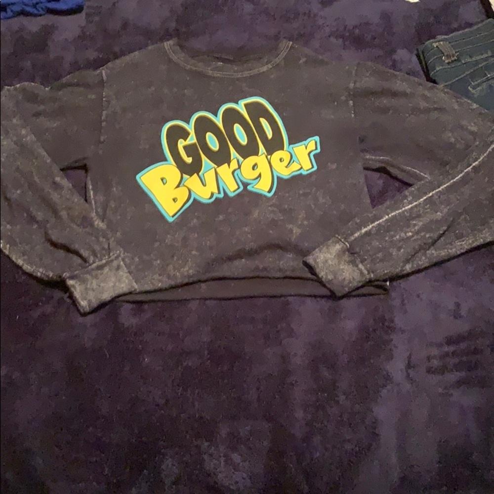 Nickelodeon good burger long sleeve crop top